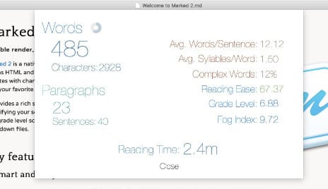 Document Statistics