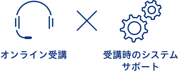 オンライン受講 × 受講時のシステムサポート