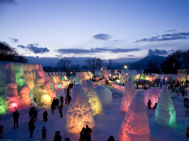 See stunning ice sculptures at this annual ice festival in Hokkaido