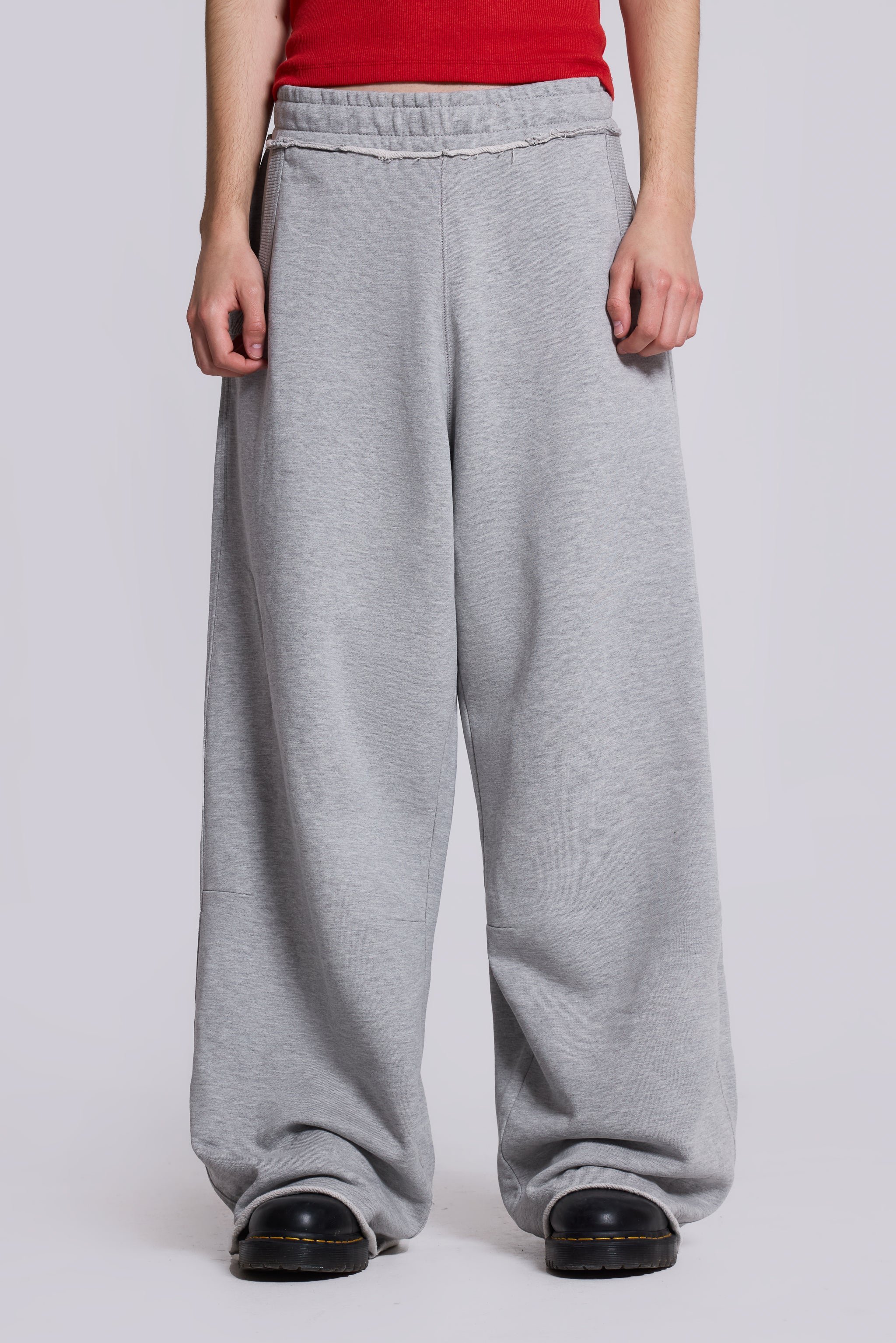 Grey Marl Baggy Monster Joggers