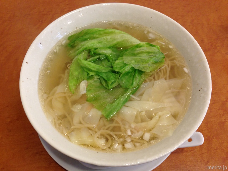 蝦雲呑麺 (エビわんたん麺) @隆蓮.横浜中華街