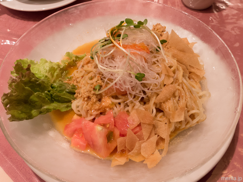 トマト入り冷やし担々麺 @獅門酒楼.横浜中華街