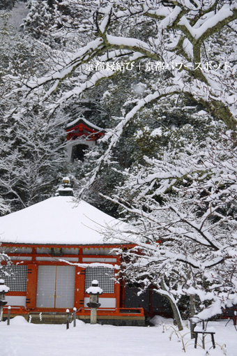 鞍馬寺の雪景色