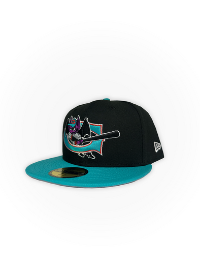 New Era 59Fifty Black/Teal Bats Cap