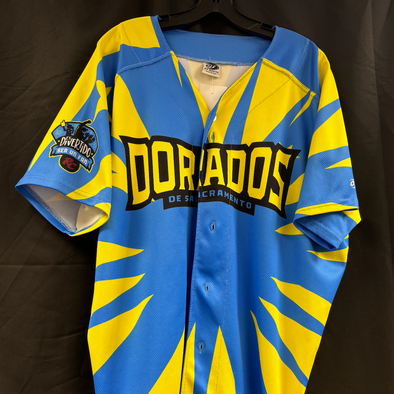 DORADOS JERSEY #60 SIGNED-SIZE 48, SACRAMENTO RIVER CATS