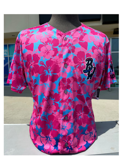 Pensacola Blue Wahoos Hawaiian Jersey