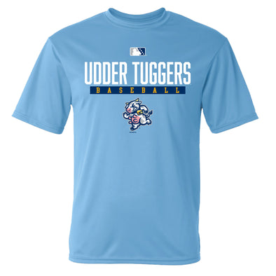 Udder Tuggers Bimm Ridder Columbia Blue McGuffin Performance Tee