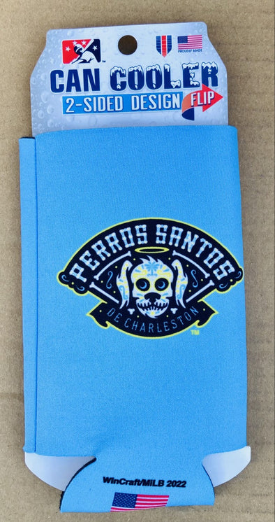 Charleston RiverDogs "Tall Boy"Perros Santos Blue Koozie