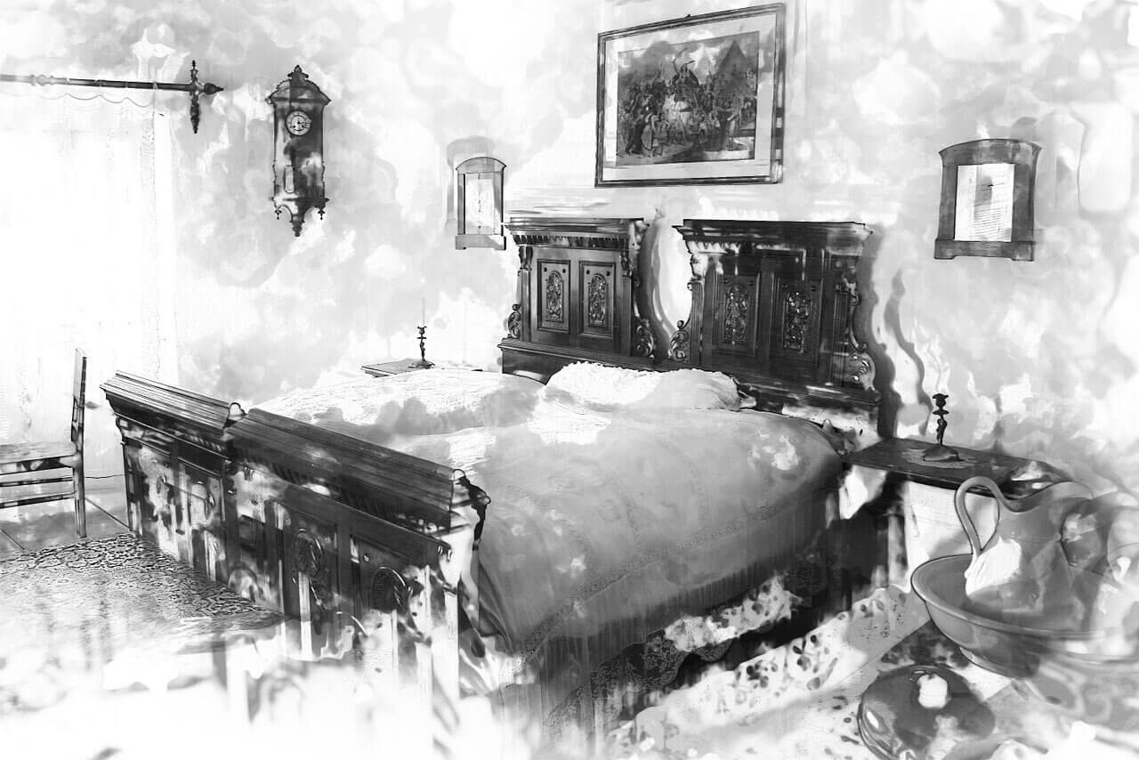 bed-room-moyamoya-grayscale