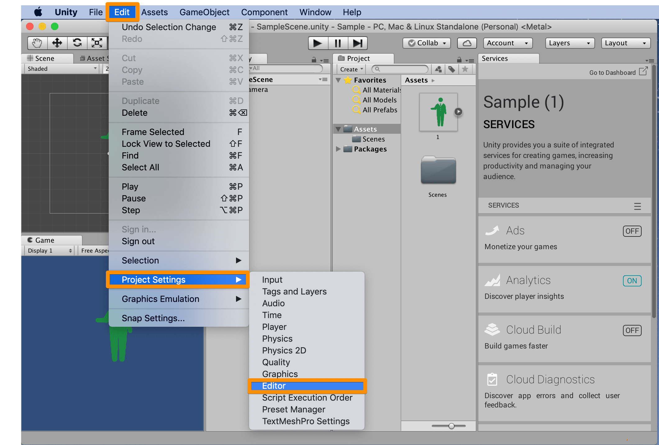 【Unity】「Version Control」を「Visible Meta Files」にする