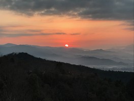 大平山山頂の初日の出