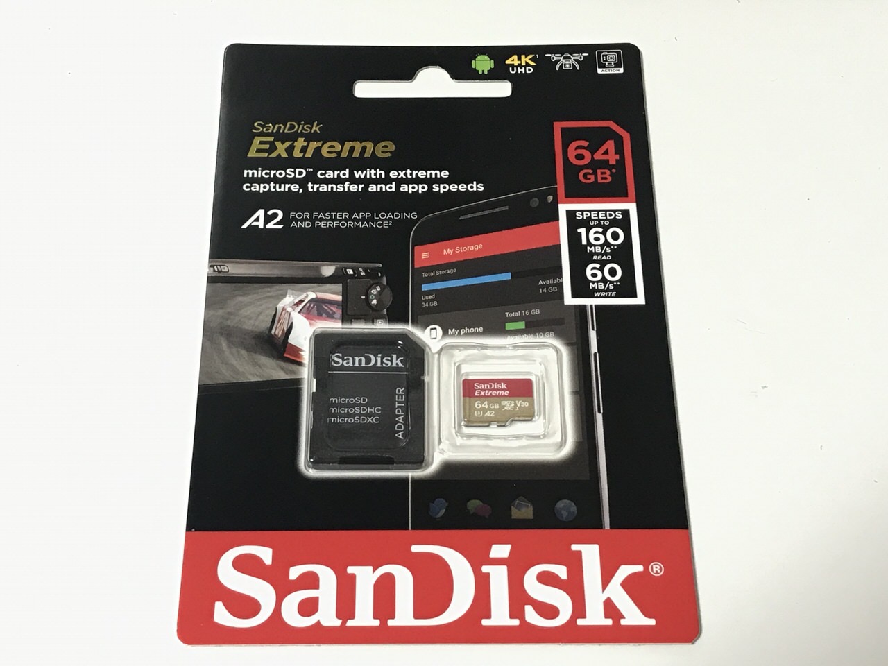 【GoPro 7】SDメモリカード「SanDisk 64GB Extreme microSDXC（SDSQXA2）」を買い増した