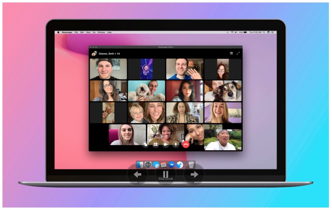 Facebook、最大50人が時間無制限で参加できるビデオチャット「Messenger Rooms」リリース