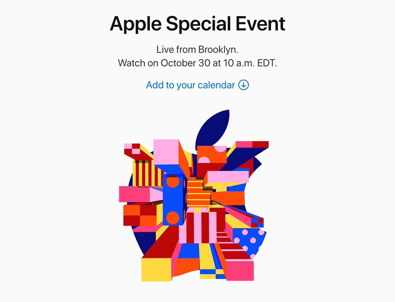 Apple、ブルックリンで「Apple Special Event」2018年10月30日に開催を発表