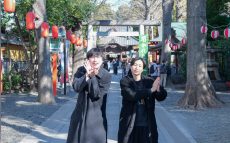 龍神様が御祭神！？　あらゆるご利益に対応する五色の龍神を祀る田無神社にてランパンプスが合格祈願！