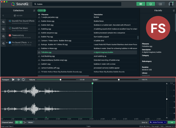 Premiere Pro SoundQ  エディター 編集 機能 使い方