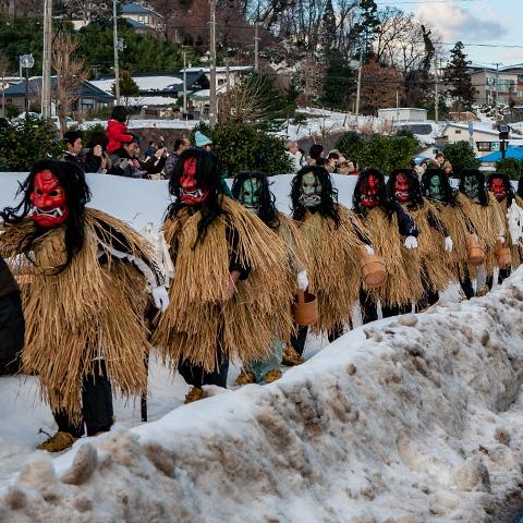 男鹿市職員による大晦日のナマハゲ行事