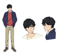 アニメ「BANANA FISH」より、奥村英二のキャラクター設定画。