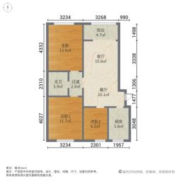 龙吉园3室2厅101.52㎡82万二手房图片