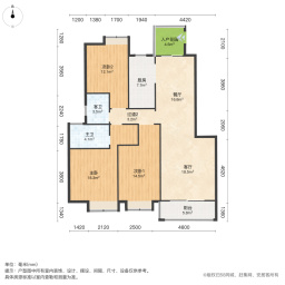 碧桂园城市花园(天心)3室2厅132.83㎡93万二手房图片