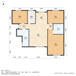 臻园阳光3室2厅121.78㎡169万二手房图片