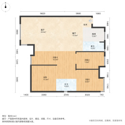 华润中央公园4室2厅130.7㎡170万二手房图片