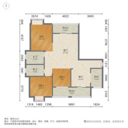 鹏湖湾3室2厅130㎡150万二手房图片