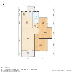 鑫远翡丽郡3室2厅104.22㎡135万二手房图片