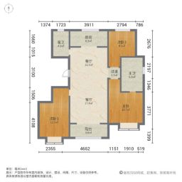 中核海润府海雅园3室2厅126㎡178万二手房图片