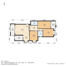 华东花园3室2厅118.71㎡460万二手房图片