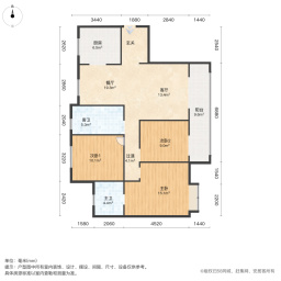 清凉云晖3室2厅126㎡154万二手房图片