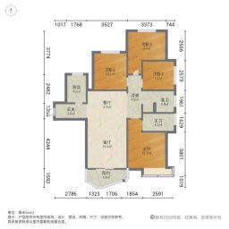 瀚海思念城4室2厅133㎡198万二手房图片