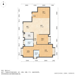 保利金香槟4室2厅147.43㎡236万二手房图片