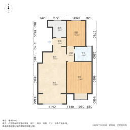 中核海润府海雅园2室1厅97㎡143万二手房图片