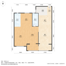 融侨锦江玖里3室2厅114.06㎡159万二手房图片