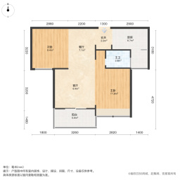 清江泓景2室2厅78.03㎡80万二手房图片