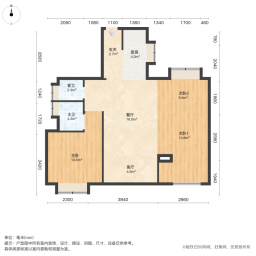 中庚香汇融江3室2厅89.25㎡90万二手房图片