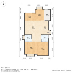 中庚香汇融江4室2厅127.05㎡103万二手房图片