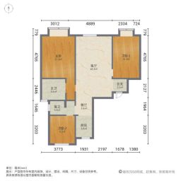 空港澜庭美地A区3室2厅130㎡100万二手房图片