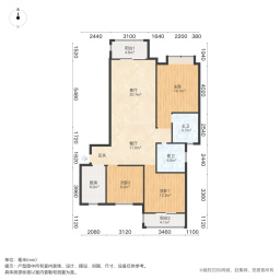 康桥知园3室2厅131.01㎡190万二手房图片