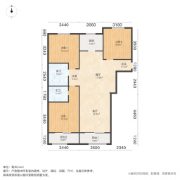 辰宇世纪城3室2厅117.36㎡164万二手房图片