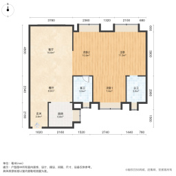 世茂璀璨天元3室2厅98㎡152万二手房图片