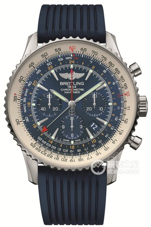 百年灵航空计时1NAVITIMER GMT Aurora Blue