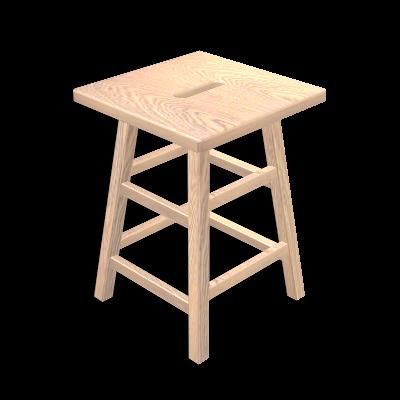 Holzhocker 3d model