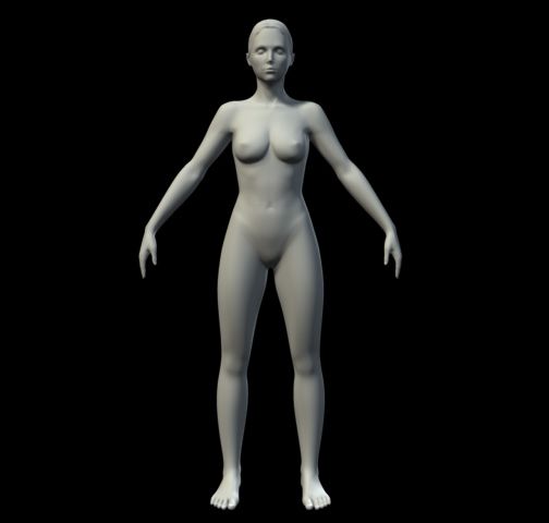 Basic Female 3d model