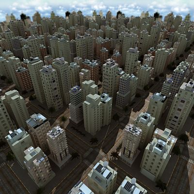 Ciudad Tex Daytime modelo 3d