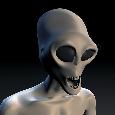 Alien Character 3d model