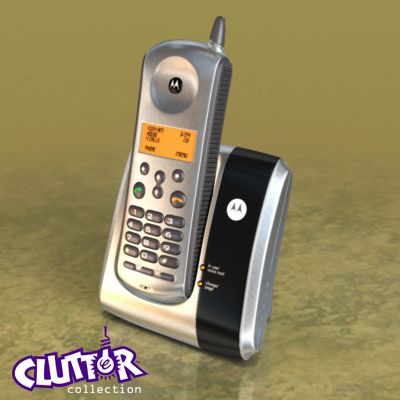 Electronique-Téléphone Motorola sans fil 001 3d model