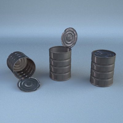 teneke kutu 3d model