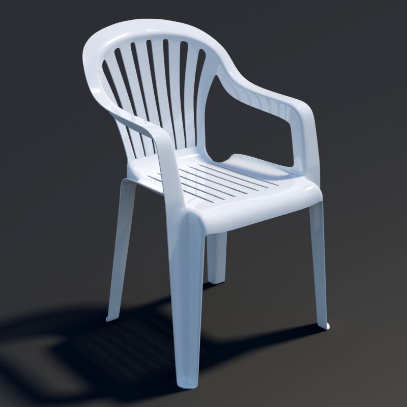 Plastic chair 3d model